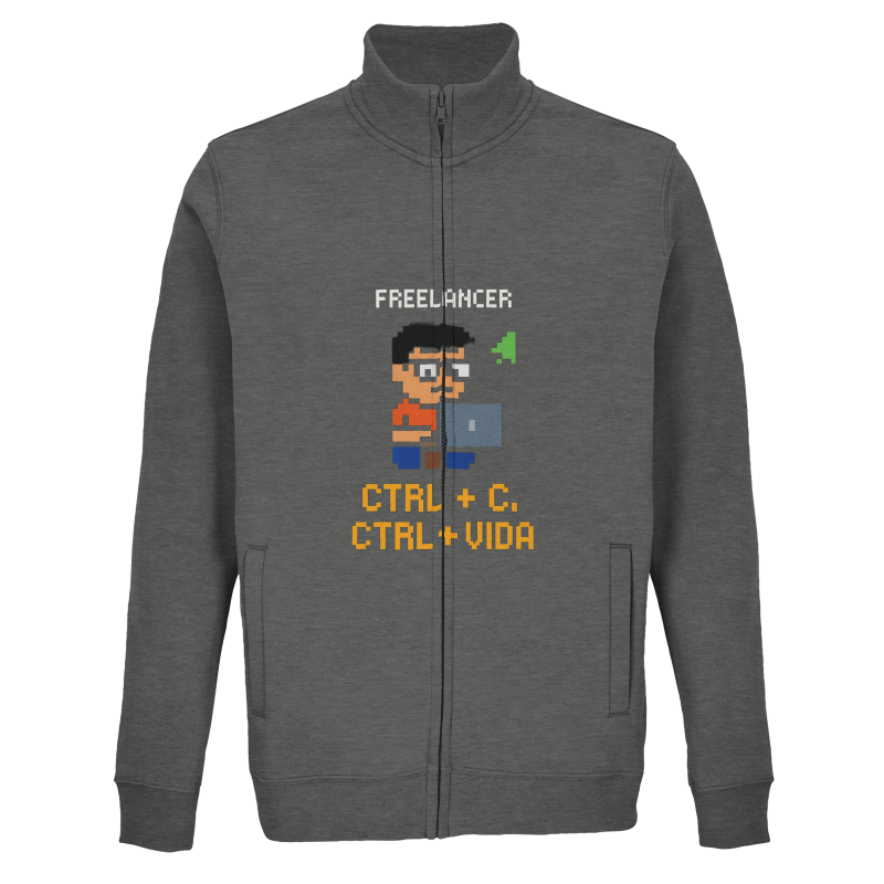 Jaqueta Moletom Unissex com Zíper Integral | Freelancer Pixel Art - Imagem 5