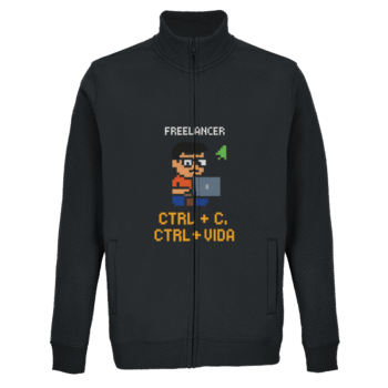 Jaqueta Moletom Unissex com Zíper Integral | Freelancer Pixel Art - Imagem 4