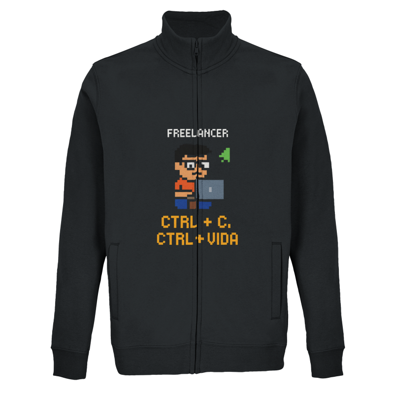 Jaqueta Moletom Unissex com Zíper Integral | Freelancer Pixel Art - Imagem 4