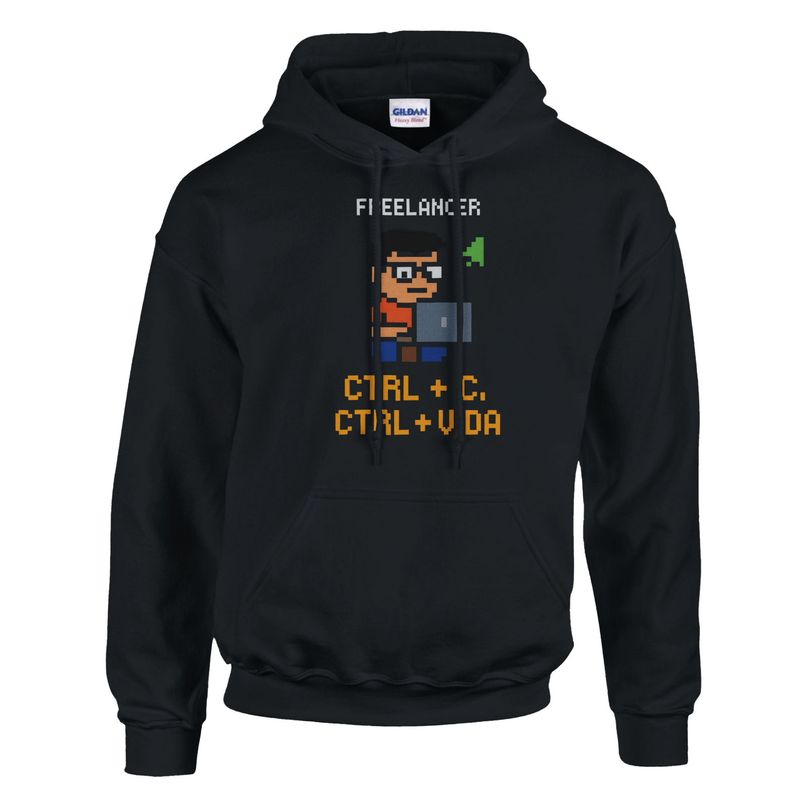 Moletom Unissex Clássico com Capuz | Freelancer Pixel Art
