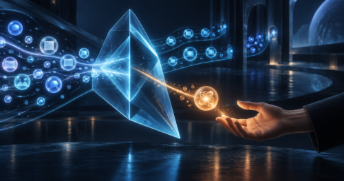 Prisma de inteligência artificial encaminhando uma conversa complexa para uma mão humana